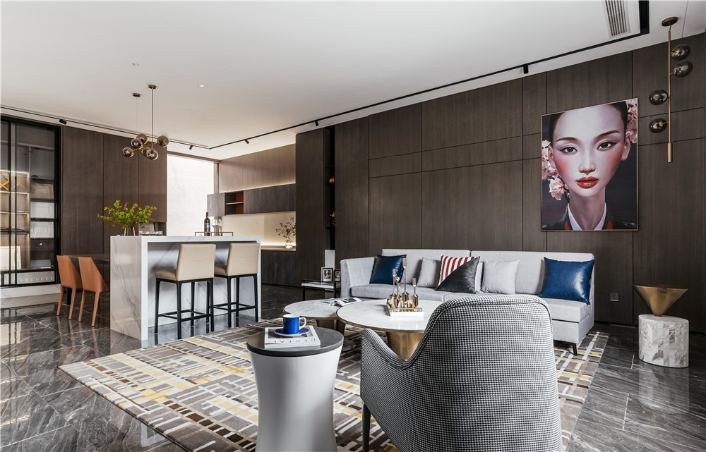 現(xiàn)代輕奢風(fēng)格家裝設(shè)計室內(nèi)裝修效果圖-客餐廳 現(xiàn)代輕奢風(fēng)格家裝設(shè)計室內(nèi)裝修效果圖-客餐廳