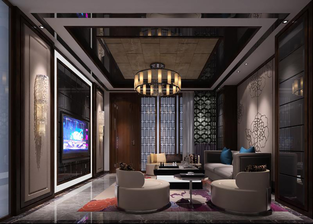 新中式風格別墅裝修效果圖-東逸灣翠河澗四居190平米-休閑室 新中式風格別墅裝修效果圖-東逸灣翠河澗四居190平米-休閑室