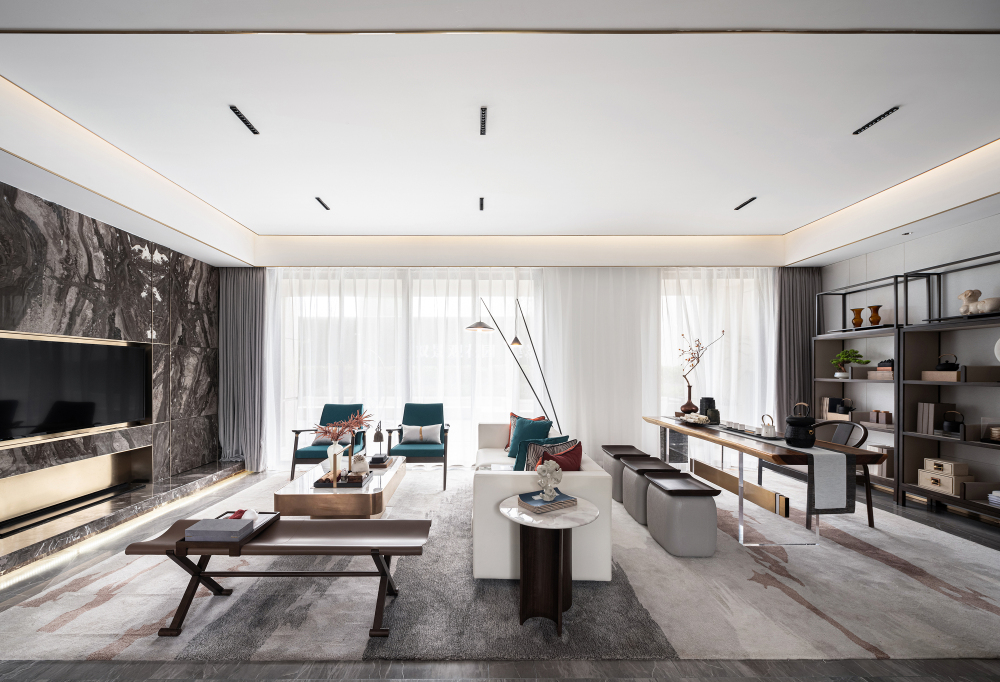 新中式混搭風格室內設計家裝案例-客廳陽臺 新中式混搭風格室內設計家裝案例-客廳陽臺