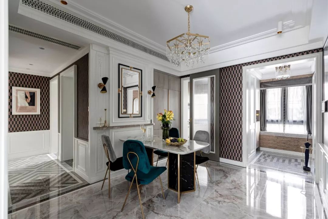 美式輕奢風(fēng)格家裝設(shè)計室內(nèi)裝修效果圖-餐廳 美式輕奢風(fēng)格家裝設(shè)計室內(nèi)裝修效果圖-餐廳