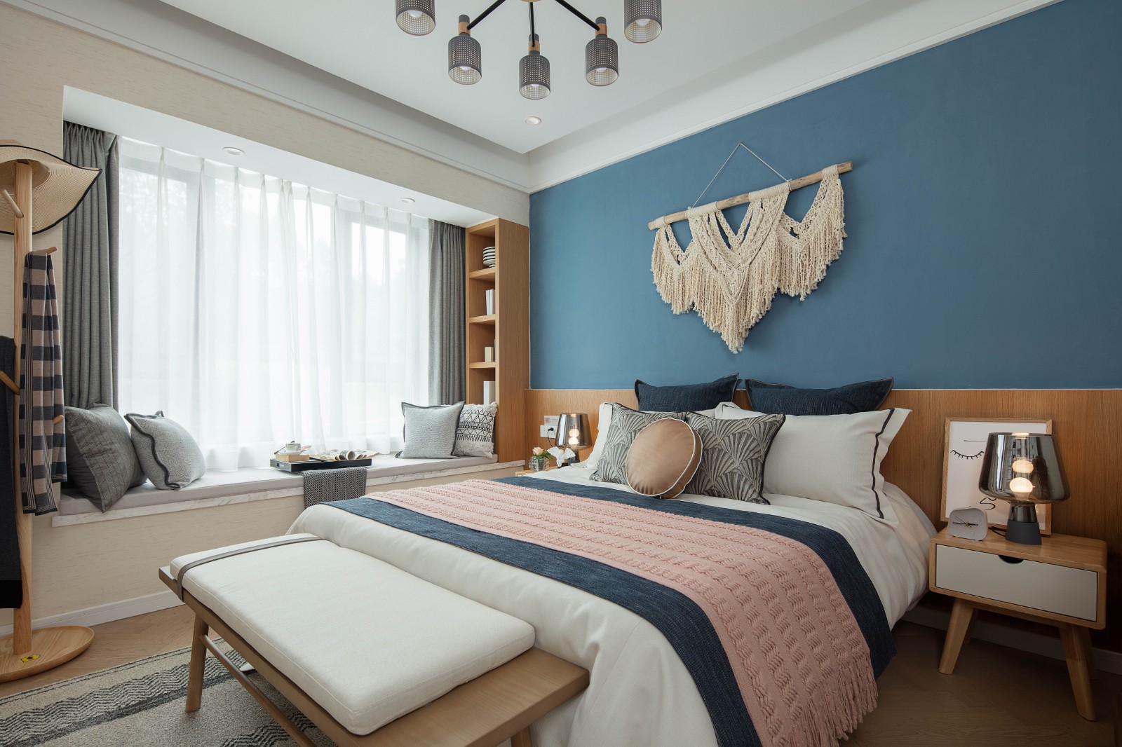北歐風格家裝設計室內裝修效果圖-臥室 北歐風格家裝設計室內裝修效果圖-臥室