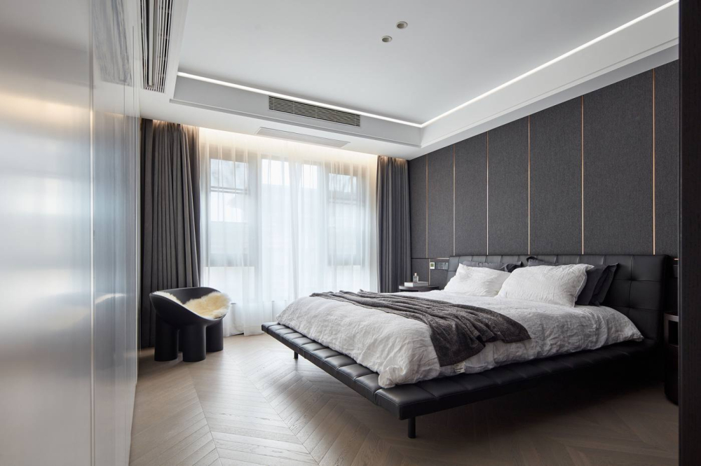 現代簡約風格室內家裝案例效果圖-臥室 現代簡約風格室內家裝案例效果圖-臥室