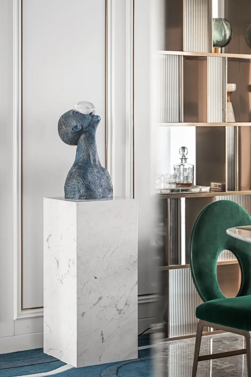 輕奢北歐風格室內家裝案例效果圖-玄關 輕奢北歐風格室內家裝案例效果圖-玄關