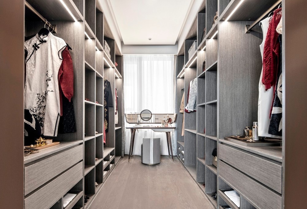 新中式奢華風格室內設計家裝案例-衣帽間 新中式奢華風格室內設計家裝案例-衣帽間