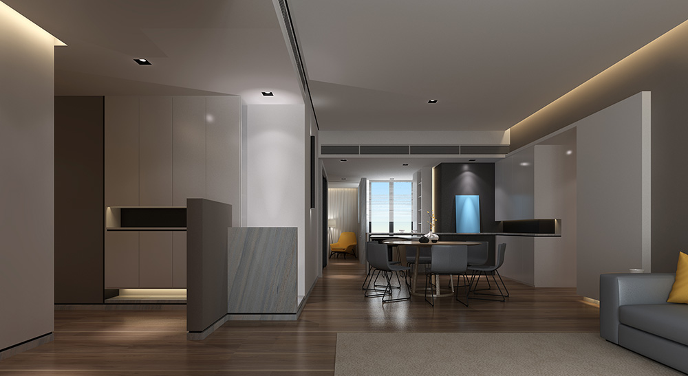 簡約輕奢風格室內裝修設計效果圖-富春山居四居190平米-室內玄關裝修設計 簡約輕奢風格室內裝修設計效果圖-富春山居四居190平米-室內玄關裝修設計