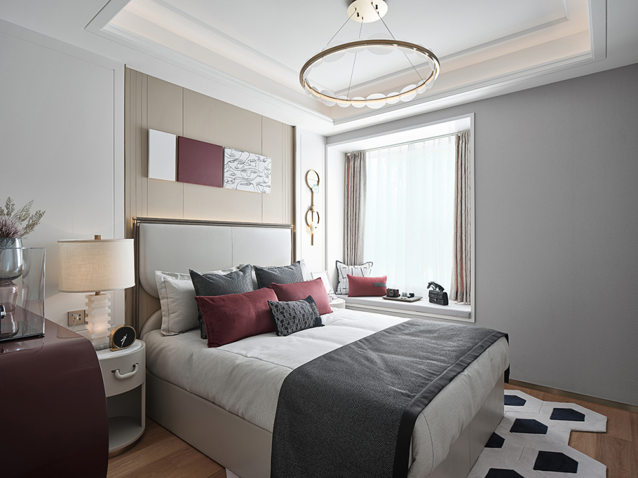 輕奢風(fēng)格室內(nèi)家裝案例效果圖-臥室 輕奢風(fēng)格室內(nèi)家裝案例效果圖-臥室