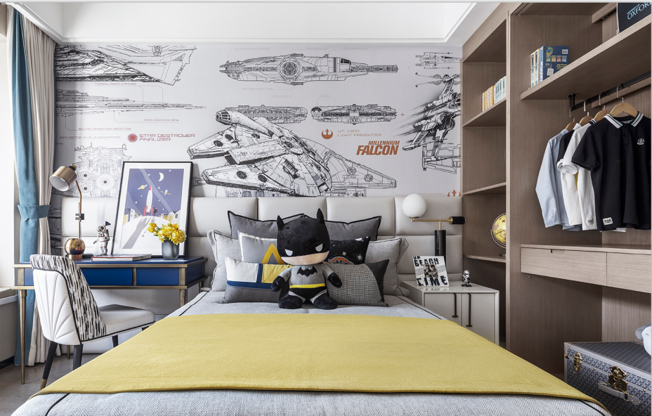 新中式風格家裝設計室內裝修效果圖-兒童房 新中式風格家裝設計室內裝修效果圖-兒童房