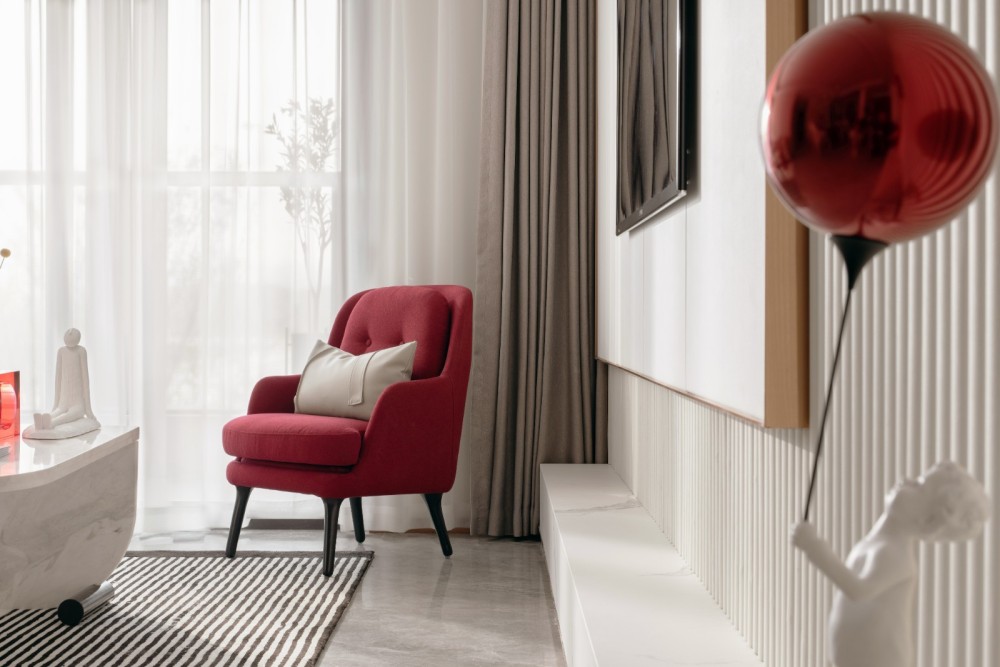 現代輕奢風格室內設計家裝案例-客廳電視背景墻 現代輕奢風格室內設計家裝案例-客廳電視背景墻