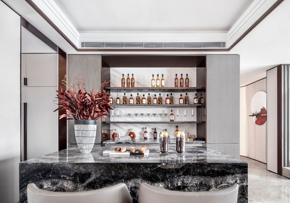 新中式奢華風格室內設計家裝案例-餐廳餐邊柜 新中式奢華風格室內設計家裝案例-餐廳餐邊柜