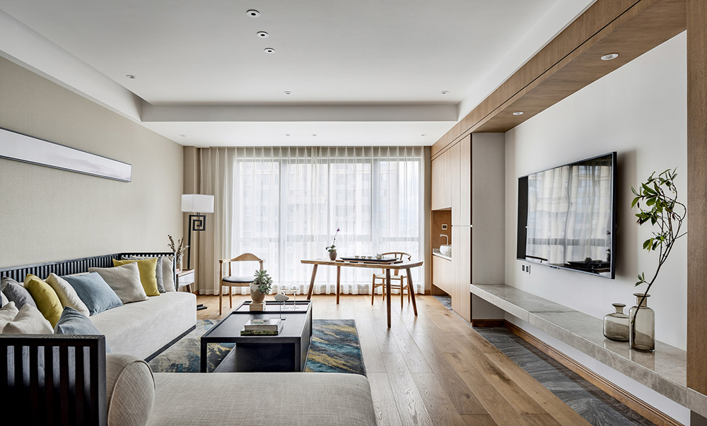 現代簡約風格室內裝修設計效果圖-保利碧桂園悅公館三居176平米-室內裝修設計客廳 現代簡約風格室內裝修設計效果圖-保利碧桂園悅公館三居176平米-室內裝修設計客廳