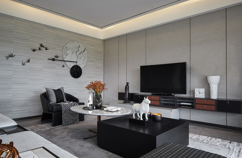 現代簡約風格室內設計家裝案例-客廳電視背景墻 現代簡約風格室內設計家裝案例-客廳電視背景墻
