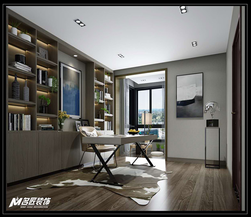 萬科金域華庭暉景閣復式210平米北歐風格裝修案例-書房 萬科金域華庭暉景閣復式210平米北歐風格裝修案例-書房