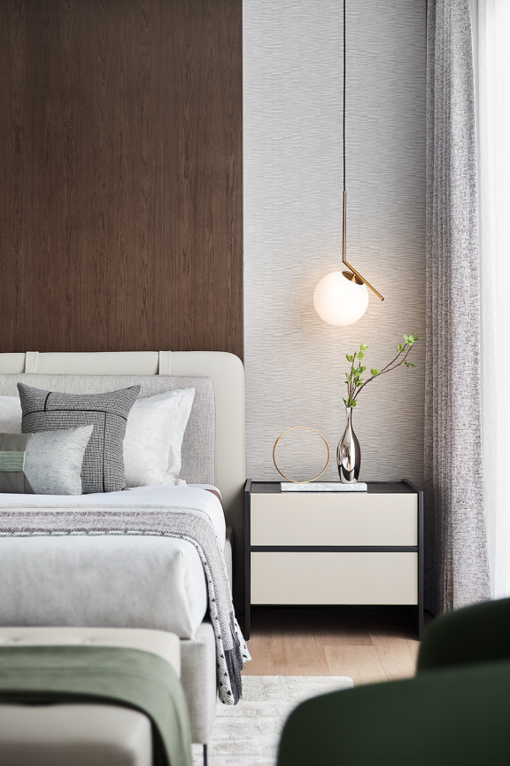 現(xiàn)代簡約風(fēng)格別墅室內(nèi)設(shè)計(jì)家裝案例-臥室床頭柜 現(xiàn)代簡約風(fēng)格別墅室內(nèi)設(shè)計(jì)家裝案例-臥室床頭柜