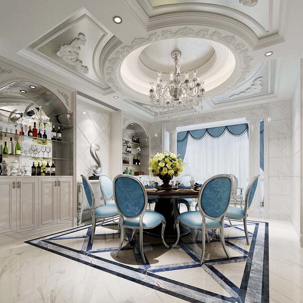梅州碧桂園別墅350平米歐式風格裝修案例-餐廳 梅州碧桂園別墅350平米歐式風格裝修案例-餐廳