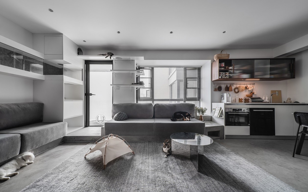 現(xiàn)代簡約風格室內設計家裝案例-客廳 現(xiàn)代簡約風格室內設計家裝案例-客廳