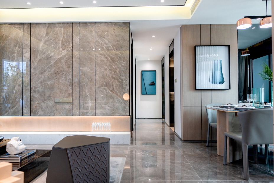 低調輕奢風格室內家裝案例效果圖-走廊 低調輕奢風格室內家裝案例效果圖-走廊