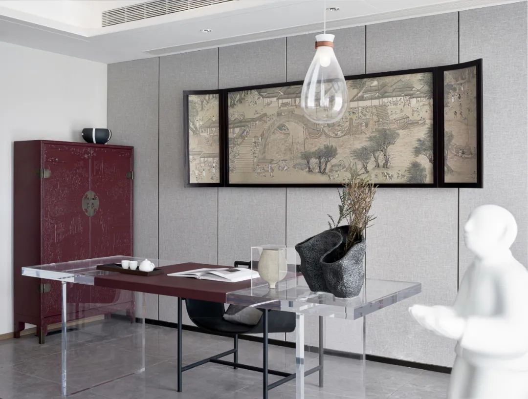 新中式風格室內設計家裝案例-書桌 新中式風格室內設計家裝案例-書桌