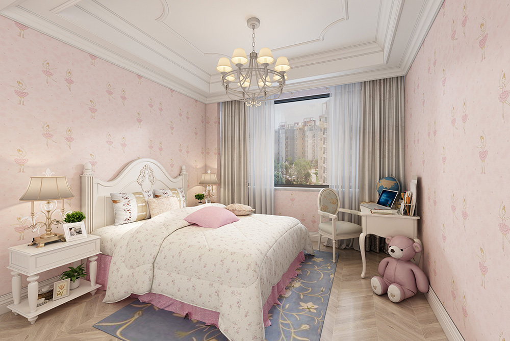 新中式風格室內裝修設計效果圖-博澳城復式235平米-室內兒童房裝修設計 新中式風格室內裝修設計效果圖-博澳城復式235平米-室內兒童房裝修設計
