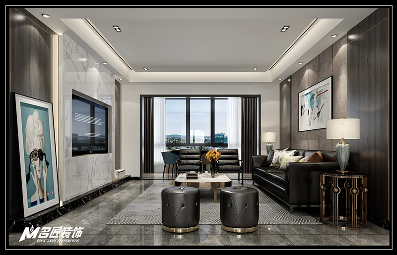 萬科金域華庭暉景閣復式210平米北歐風格裝修案例-二樓會客室 萬科金域華庭暉景閣復式210平米北歐風格裝修案例-二樓會客室