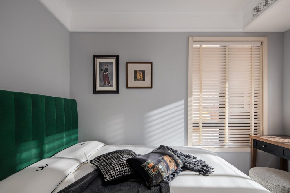 現代美式風格室內家裝案例效果圖-客臥 現代美式風格室內家裝案例效果圖-客臥