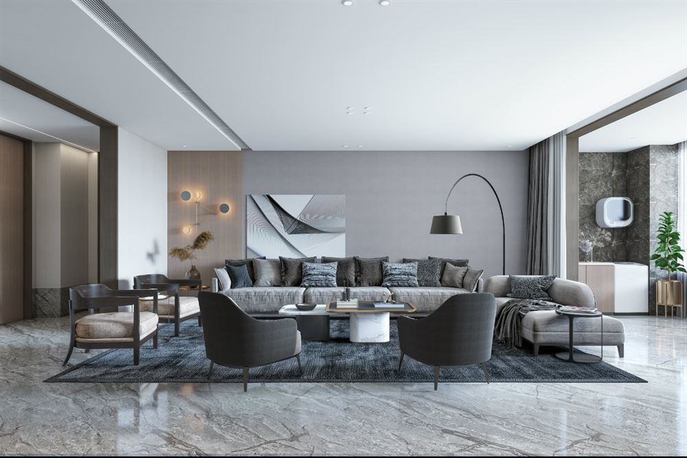 廣州市奧園恒基&middot;學(xué)苑壹號(hào)現(xiàn)代風(fēng)格三居室裝修案例