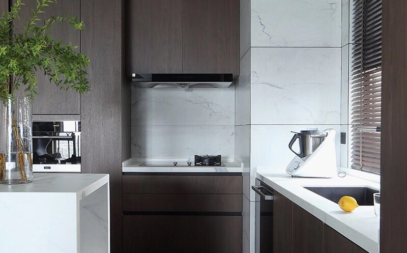 現代簡約風格室內家裝案例效果圖-廚房 現代簡約風格室內家裝案例效果圖-廚房