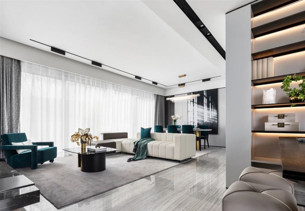 江門市柏麗灣輕奢風(fēng)格復(fù)式裝修案例