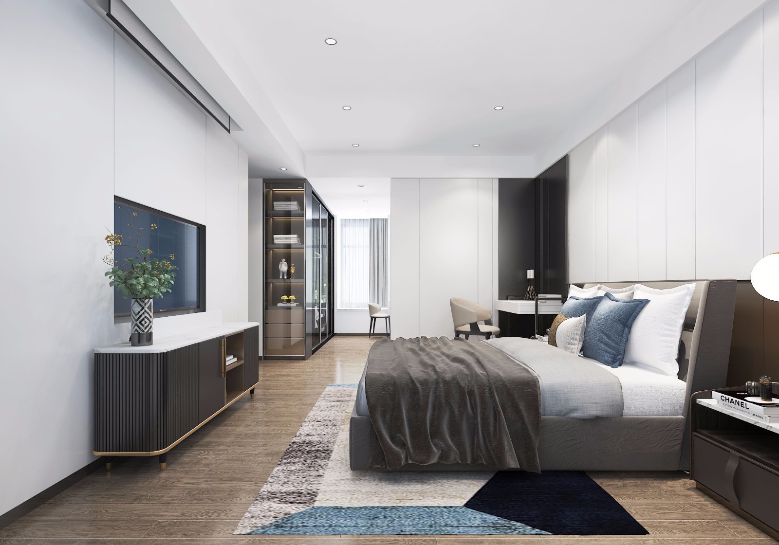 裝修案例現代簡約風格室內裝修效果圖-臥室 裝修案例現代簡約風格室內裝修效果圖-臥室
