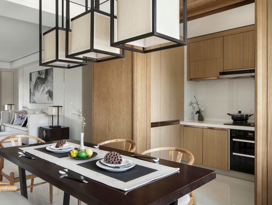 新中式風格室內家裝案例效果圖-餐廳 新中式風格室內家裝案例效果圖-餐廳