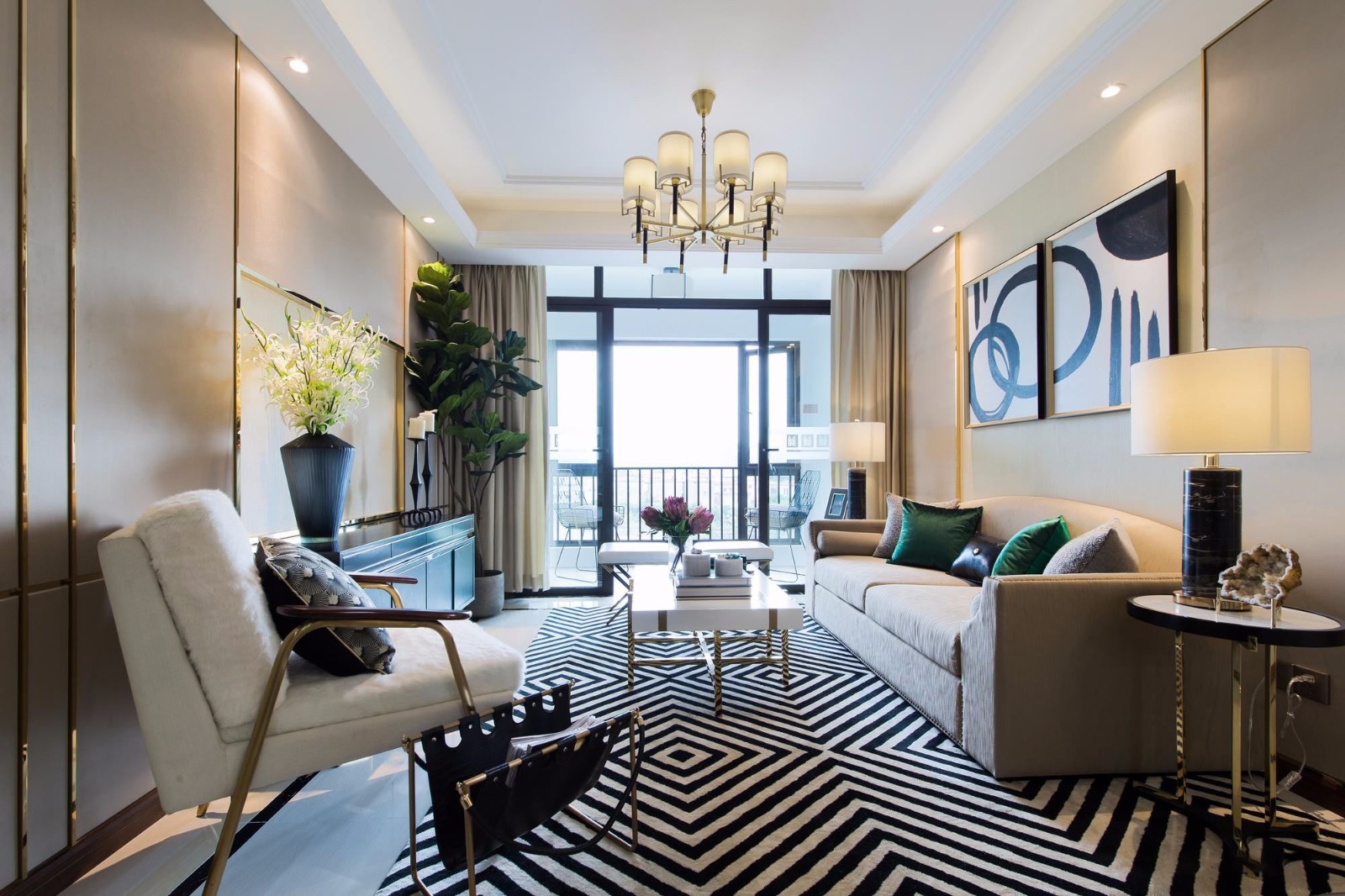 現(xiàn)代輕奢風(fēng)格室內(nèi)設(shè)計(jì)家裝案例-客廳 現(xiàn)代輕奢風(fēng)格室內(nèi)設(shè)計(jì)家裝案例-客廳