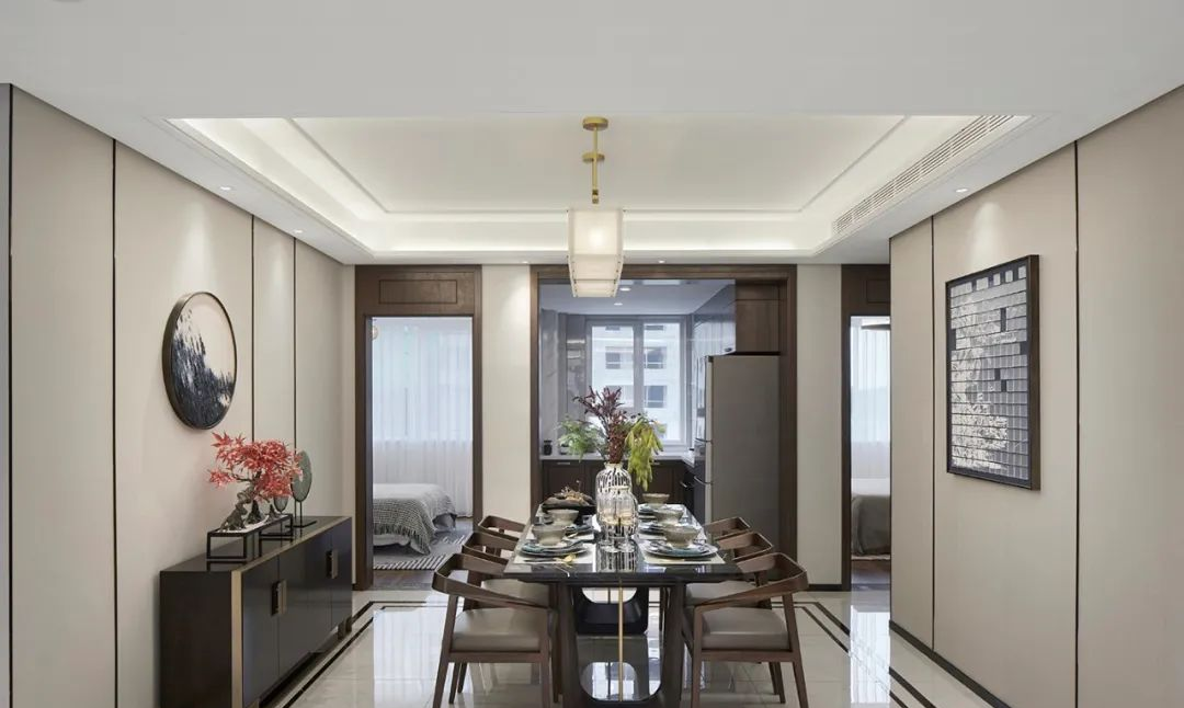 現(xiàn)代新中式風格室內設計家裝案例-餐廳 現(xiàn)代新中式風格室內設計家裝案例-餐廳