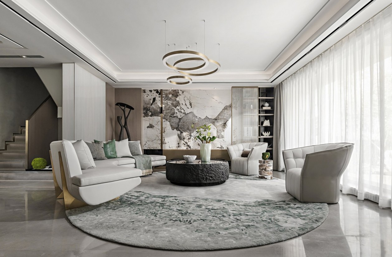 現代簡約風格室內設計家裝案例-客廳 現代簡約風格室內設計家裝案例-客廳