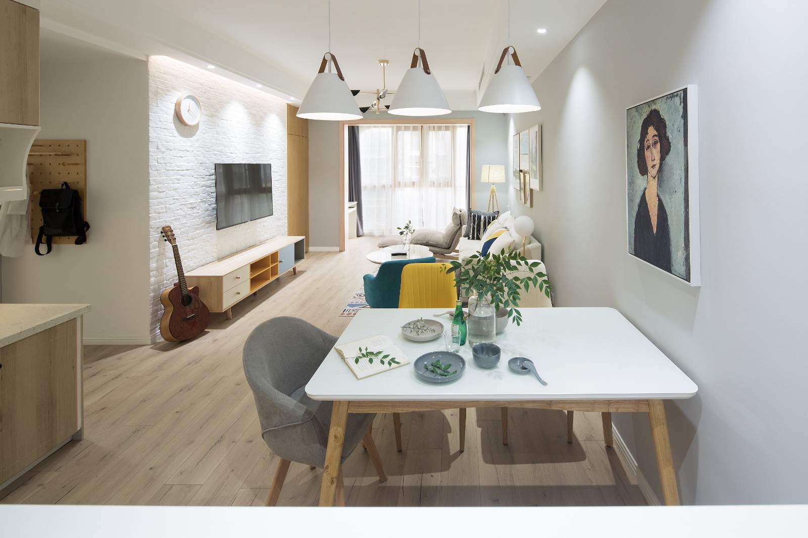 北歐簡約風格家裝設計室內裝修效果圖-餐廳 北歐簡約風格家裝設計室內裝修效果圖-餐廳