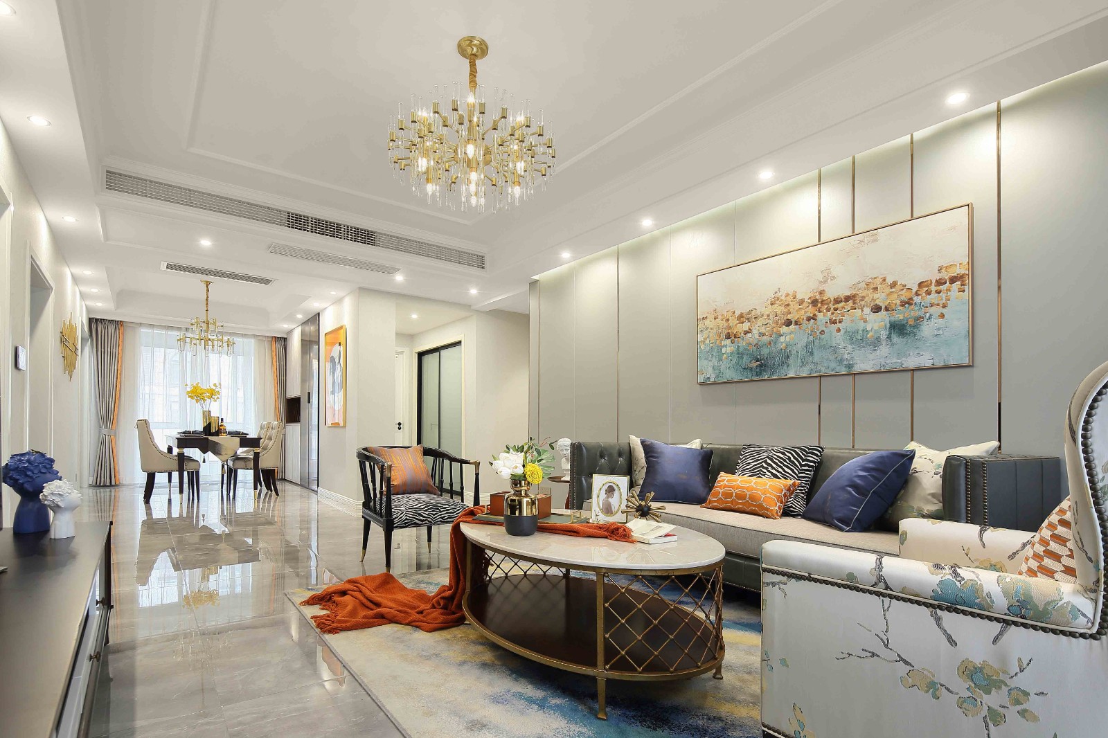 美式輕奢風(fēng)格家裝設(shè)計室內(nèi)裝修效果圖-客餐廳 美式輕奢風(fēng)格家裝設(shè)計室內(nèi)裝修效果圖-客餐廳