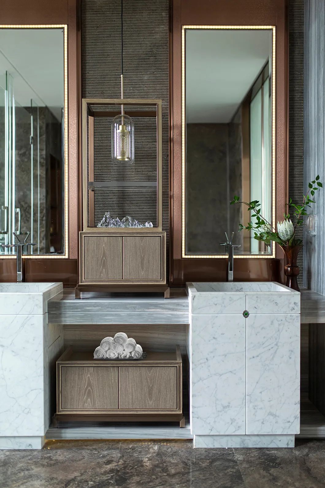 新中式風格家裝設計復式裝修效果圖-衛(wèi)生間 新中式風格家裝設計復式裝修效果圖-衛(wèi)生間