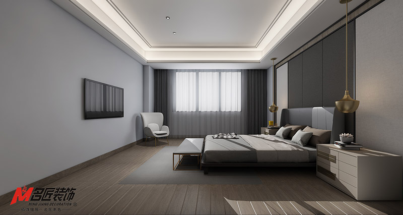 金城君悅四居236平米北歐風格裝修案例-臥室 金城君悅四居236平米北歐風格裝修案例-臥室