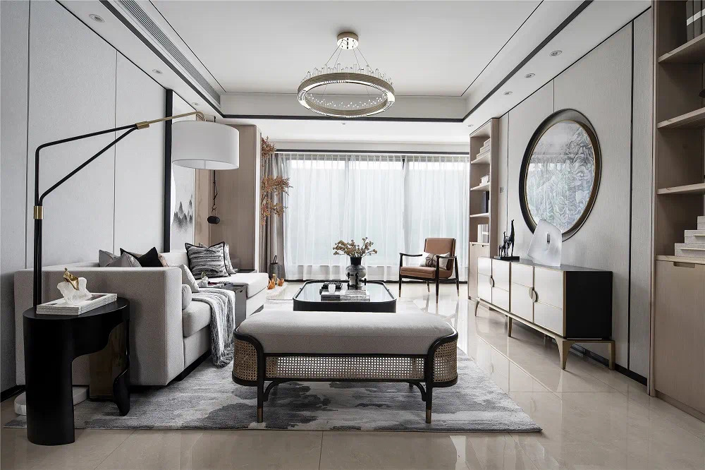 新中式風格家裝設計室內裝修效果圖-客廳 新中式風格家裝設計室內裝修效果圖-客廳