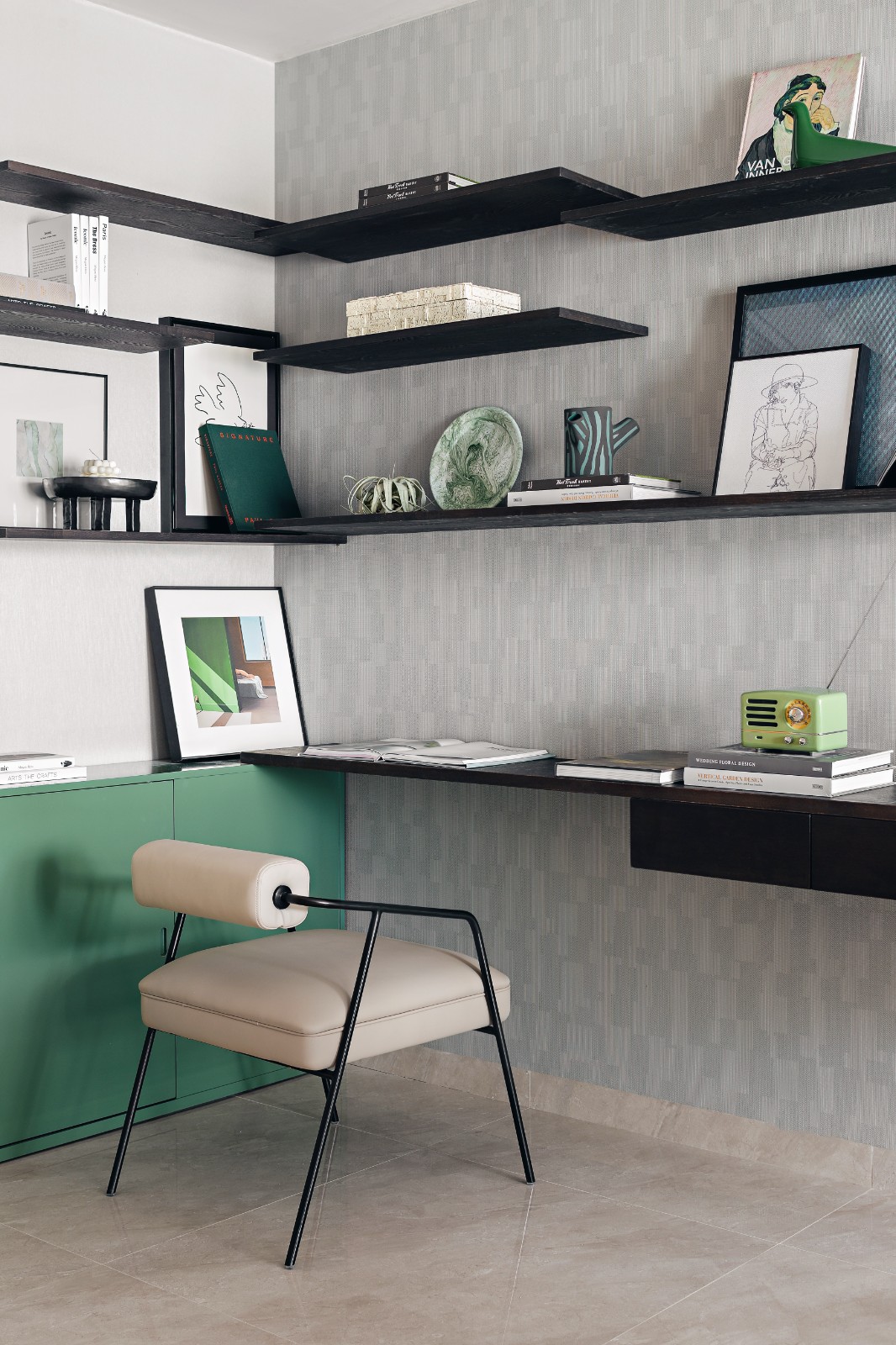 現代輕奢風格室內設計家裝案例-書房 現代輕奢風格室內設計家裝案例-書房