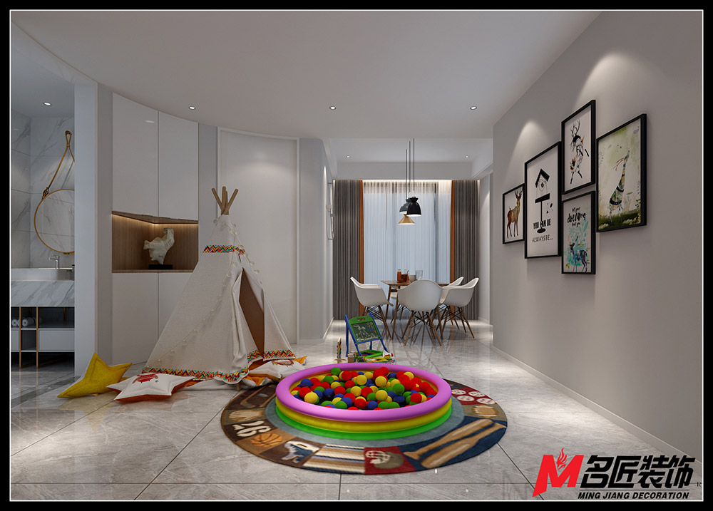 景都佳苑二居105平米北歐風(fēng)格裝修案例-兒童活動區(qū) 景都佳苑二居105平米北歐風(fēng)格裝修案例-兒童活動區(qū)