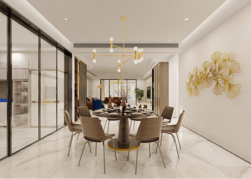 現(xiàn)代輕奢風(fēng)格家裝設(shè)計(jì)室內(nèi)裝修效果圖-餐廳 現(xiàn)代輕奢風(fēng)格家裝設(shè)計(jì)室內(nèi)裝修效果圖-餐廳