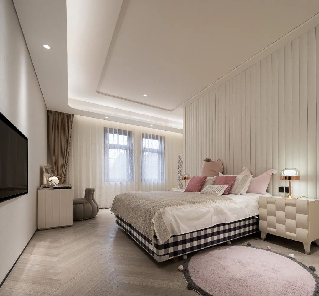 簡歐風格家裝設計別墅裝修效果圖-臥室 簡歐風格家裝設計別墅裝修效果圖-臥室