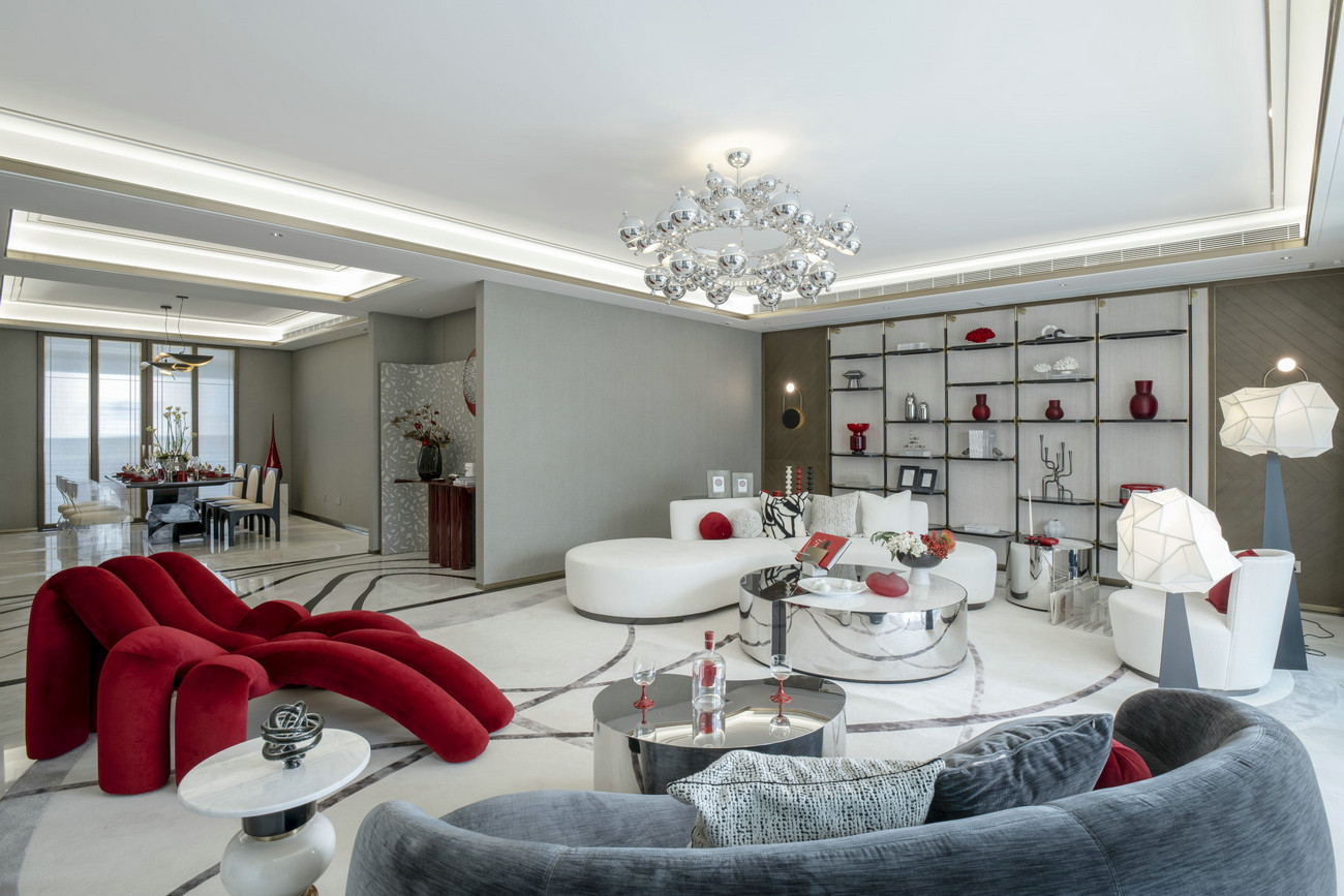 現(xiàn)代輕奢風格室內家裝案例效果圖-客餐廳 現(xiàn)代輕奢風格室內家裝案例效果圖-客餐廳