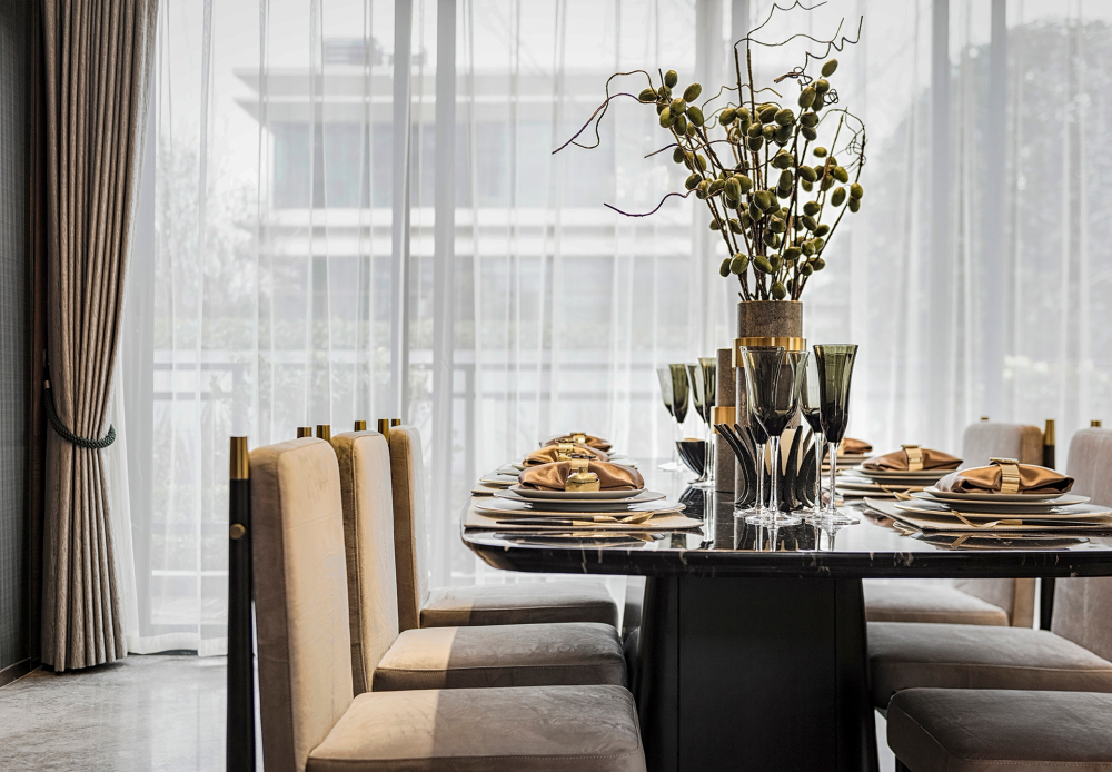 輕奢風(fēng)格別墅設(shè)計家裝案例-餐廳 輕奢風(fēng)格別墅設(shè)計家裝案例-餐廳