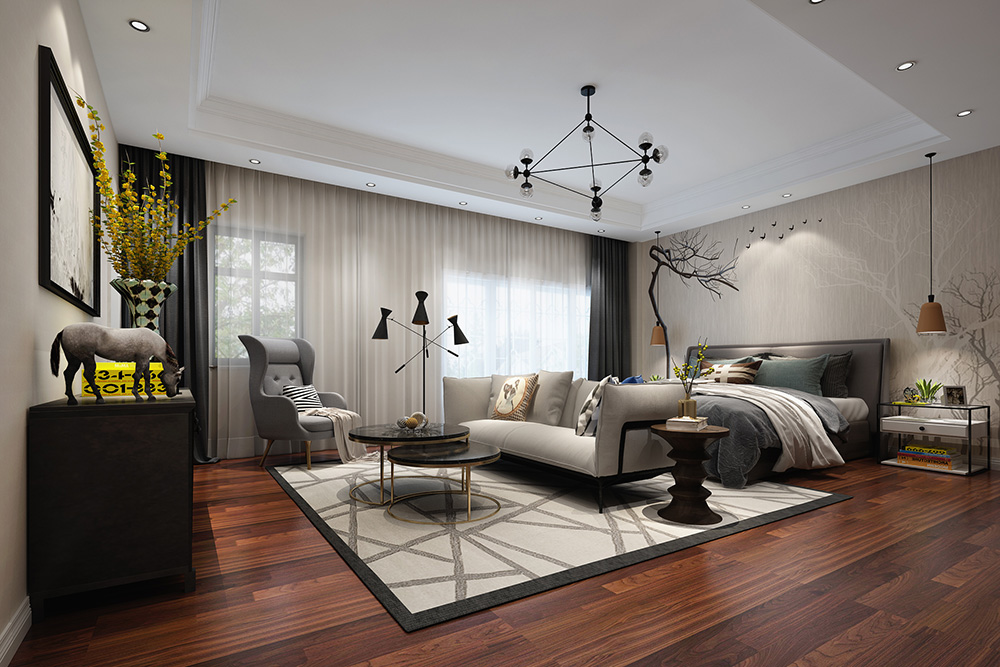 裝修公司現(xiàn)代簡約風格別墅裝修效果圖-主臥 裝修公司現(xiàn)代簡約風格別墅裝修效果圖-主臥