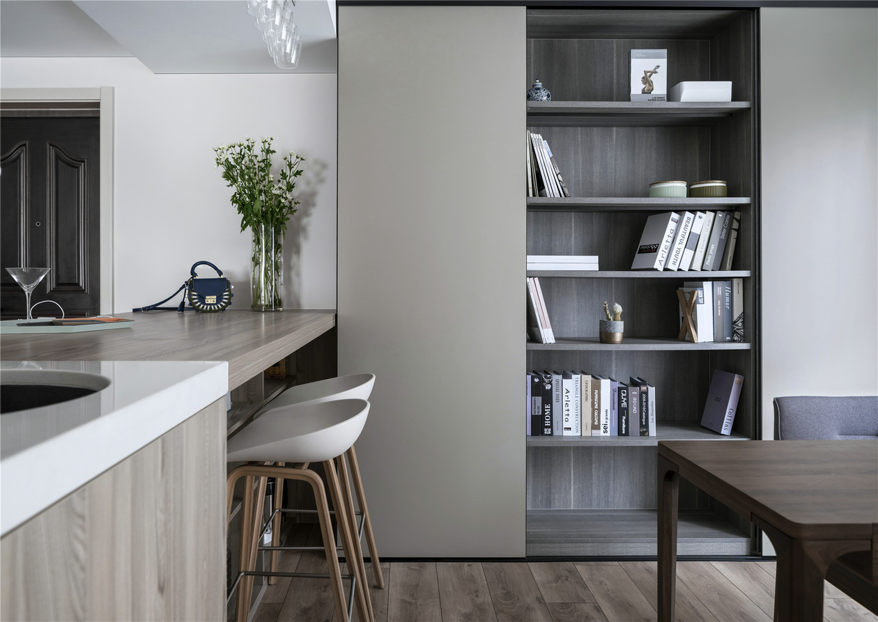 裝修案例新中式風(fēng)格室內(nèi)裝修效果圖-廚房 裝修案例新中式風(fēng)格室內(nèi)裝修效果圖-廚房