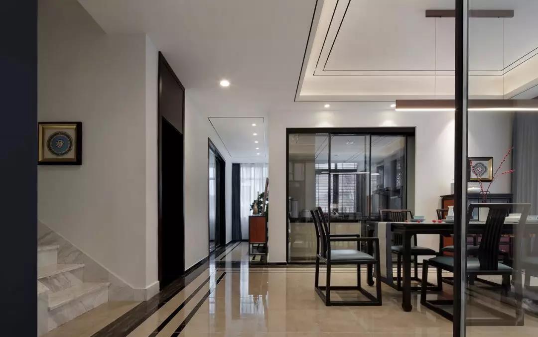 裝修公司新中式風格別墅裝修效果圖-餐廳走廊 裝修公司新中式風格別墅裝修效果圖-餐廳走廊