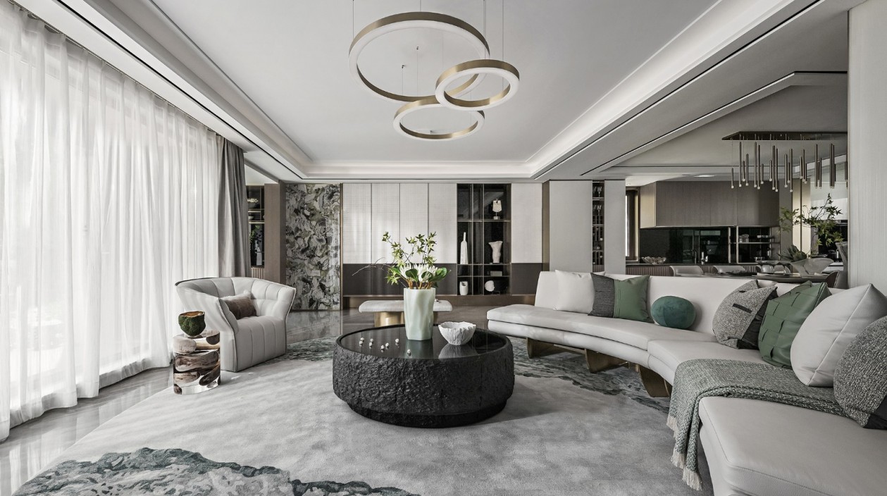 現代簡約風格室內設計家裝案例-客廳 現代簡約風格室內設計家裝案例-客廳