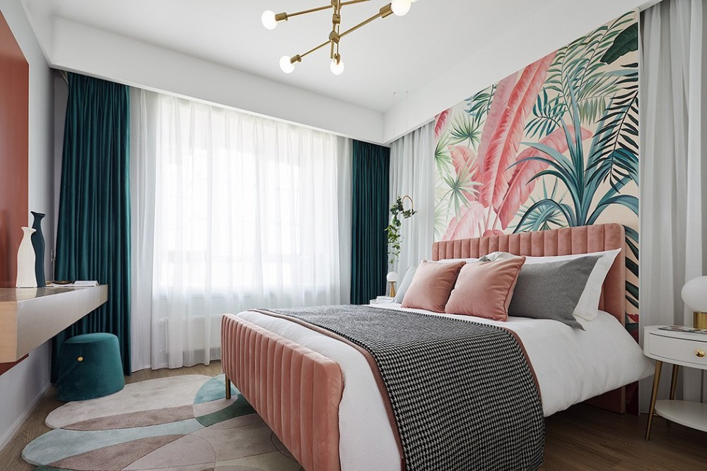 輕奢風(fēng)格室內(nèi)家裝案例效果圖-臥室 輕奢風(fēng)格室內(nèi)家裝案例效果圖-臥室