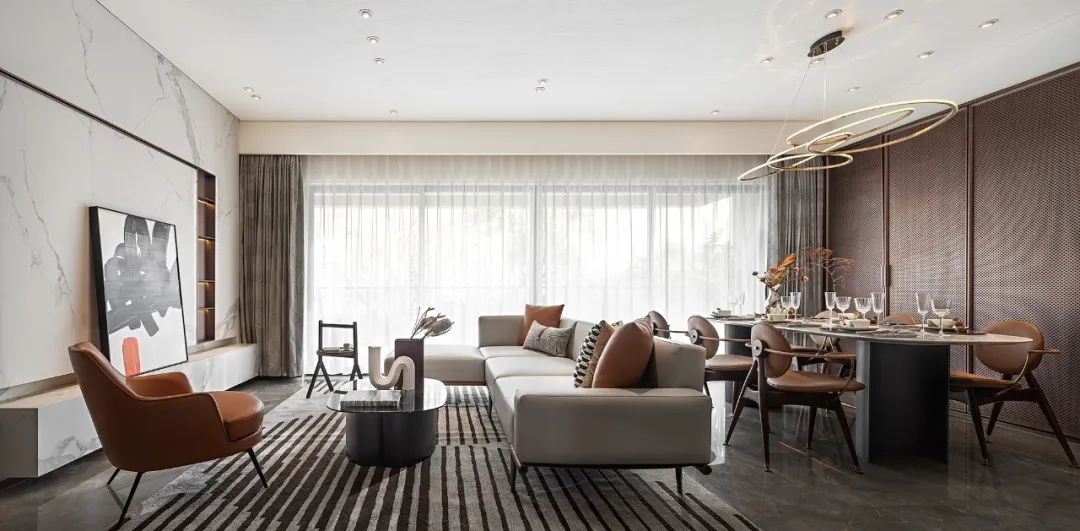 現代輕奢風格家裝設計室內裝修效果圖-客廳 現代輕奢風格家裝設計室內裝修效果圖-客廳