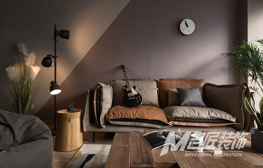 裝修案例復古工業風格室內裝修效果圖-客廳 裝修案例復古工業風格室內裝修效果圖-客廳
